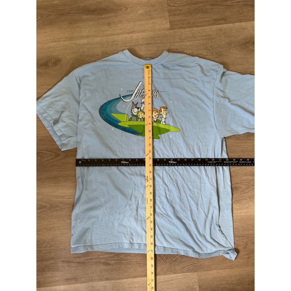 The Jetsons Graphic T-Shirt Light Blue Hanna-Barbera Cartoon Retro Mens XL